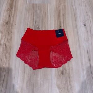 SPANX Vibrant Red Lace Panties